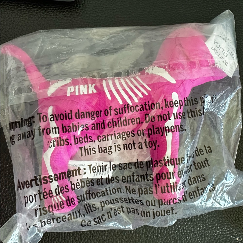 Pink VICTORIA'S SECRET Skeleton Halloween Dog